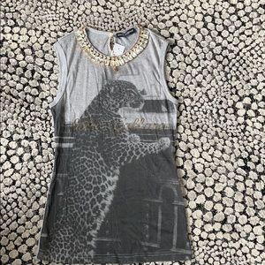 DOLCE & GABBANA BEJEWELED TANK